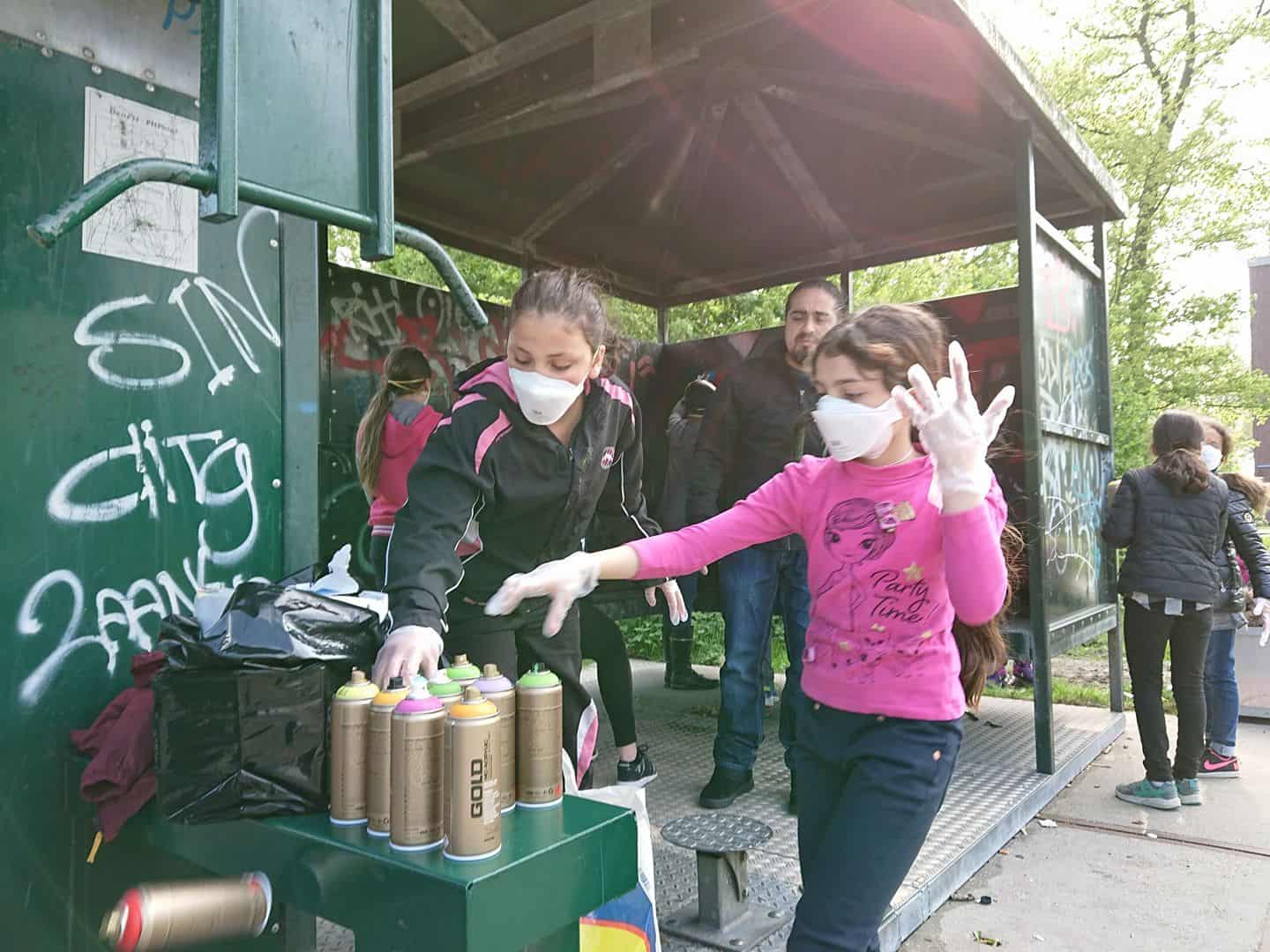 streetart door kinderen