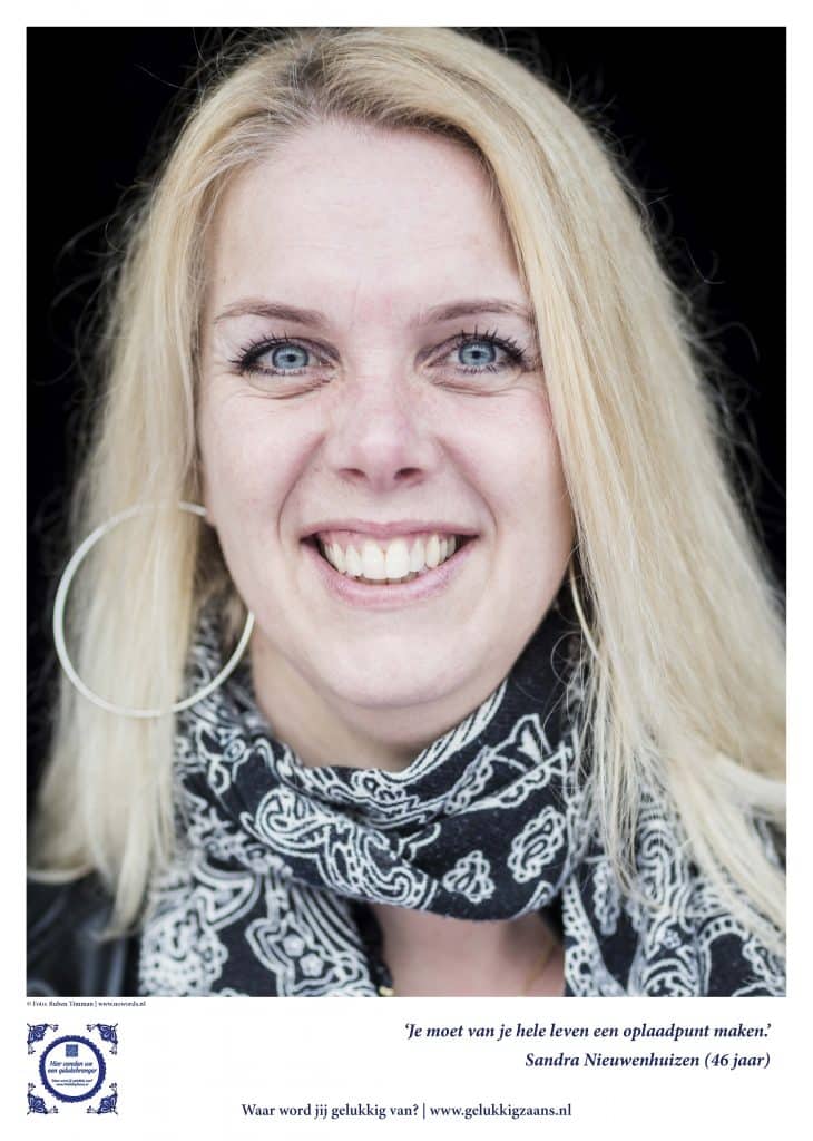 Geluksbrenger Sandra Nieuwenhuizen: Maak van je hele leven een oplaadpunt. Foto: Ruben Timman | nowords.nl