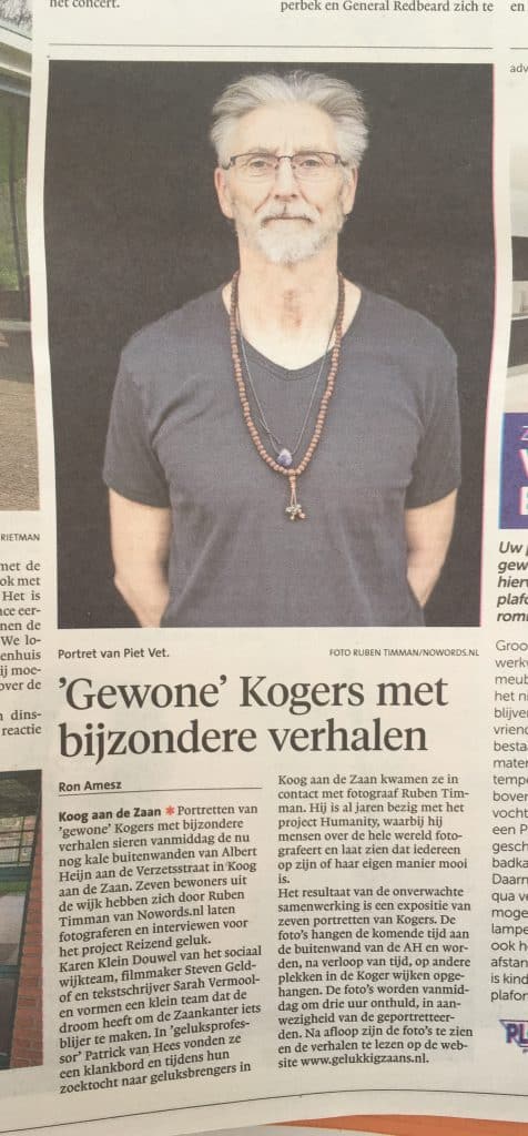 Aankondiging opening buitenexpo Albert Heijn Koog aan de Zaan 4 april NH Dagblad/Dagblad Zaanstreek