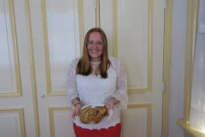 Debby, vrijwilligster bij de kookclub voor mannen, foto Sarah Vermoolen
