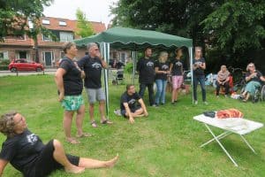 Vrijwilligers De Buurtcamping Krommenie, foto Sarah Vermoolen