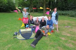 Vrijwilligers De Buurtcamping Veldpark Zaandam, foto Sarah Vermoolen