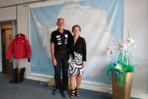 Edwin en Liesbeth ter Velde van Clean2Antarctica, foto Sarah Vermoolen